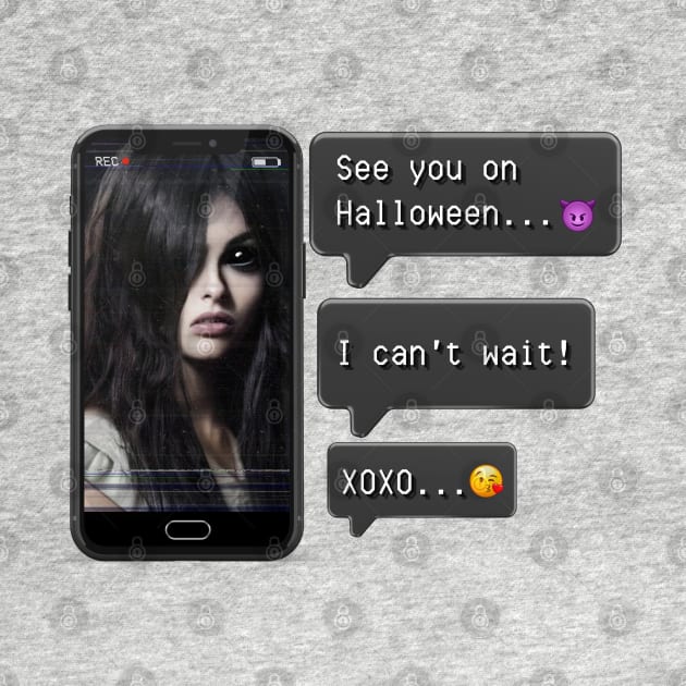 See you Halloween letter message Samara girl by PixelkaArt